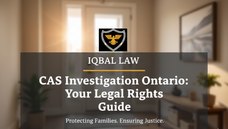CAS Investigation Ontario: Legal Rights Guide - Iqbal Law