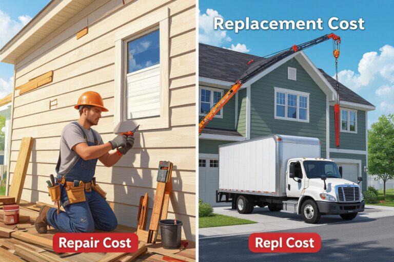 Siding Repair vs Replacement Cost: A Complete Guide